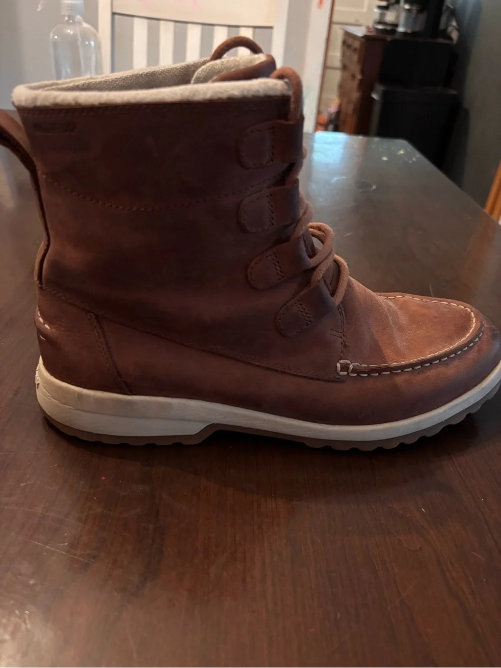 Sperry Brown Leather Lace-Up Women's Winter Boot